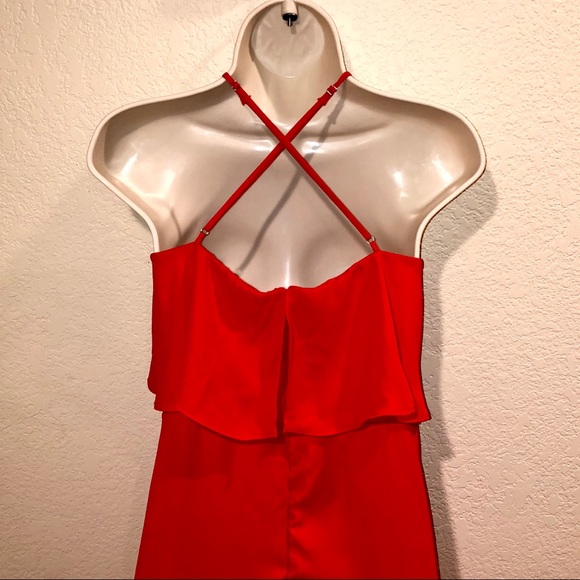 Lulus Magic in Milan Red High-Low Midi Dress - Picture 6 of 8